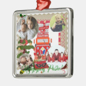 Ornement Carré Argenté Lanterne philippine, Parol, drapeau, boîte de (Gauche)