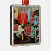 Ornement Carré Argenté Lanternes chinoises en Chine (Droite)