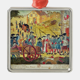 Ornement Carré Argenté L'arrestation de la cartouche de Louis Dominique