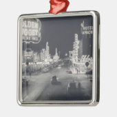 Ornement Carré Argenté Las Vegas vintage (Gauche)