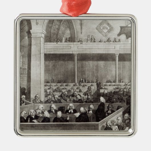 Ornement Carré Argenté L'Assemblée générale de Kirk de l'Ecosse (Devant)