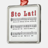 Ornement Carré Argenté Lat de Sto ! Chanson (Gauche)