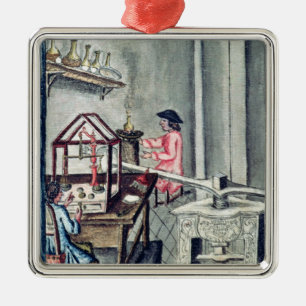 Ornement Carré Argenté L'atelier des orfèvres, d'un orfèvre b