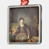 Ornement Carré Argenté L'avare (Gauche)