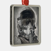 Ornement Carré Argenté L'aviateur (Droite)