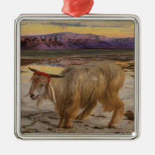 Ornement Carré Argenté Le bouc émissaire (par William Holman Hunt)