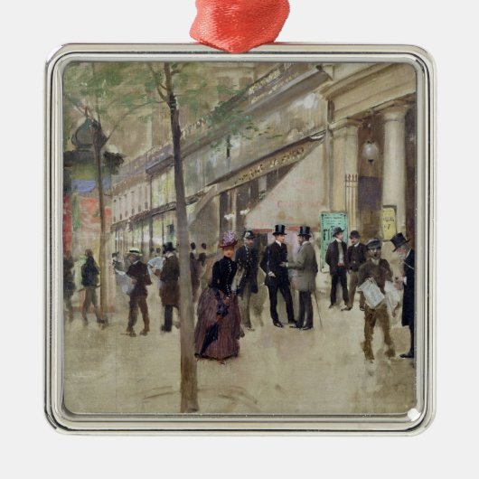 Ornement Carré Argenté Le boulevard Montmartre (Devant)