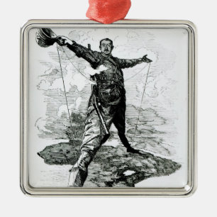 Ornement Carré Argenté Le colosse de Rhodes du poinçon