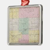 Ornement Carré Argenté Le comté de Norton, le Kansas (Gauche)