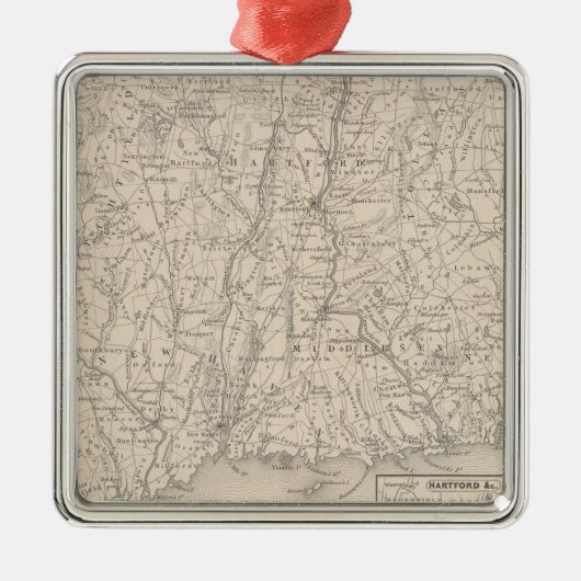 Ornement Carré Argenté Le Connecticut 3 (Devant)