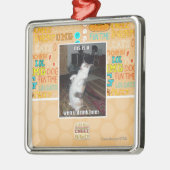 Ornement Carré Argenté le DIS est u (Gauche)