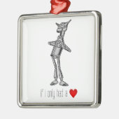 Ornement Carré Argenté Le forestier de bidon "si j'avais seulement un (Gauche)
