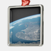 Ornement Carré Argenté Le Golfe Du Saint-Laurent Et Le Canada. (Gauche)