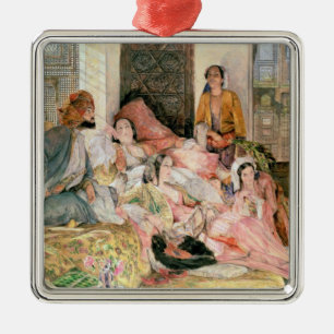 Ornement Carré Argenté Le Harem, vers 1850