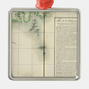 Ornement Carré Argenté Le Japon, Asie 76