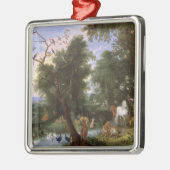Ornement Carré Argenté Le jardin d'Éden, 1659 (Gauche)