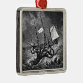 Ornement Carré Argenté Le Kraken (Droite)