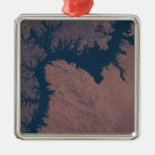 Ornement Carré Argenté Le lac Nasser (Devant)