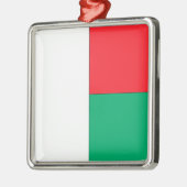 Ornement Carré Argenté Le Madagascar (Gauche)