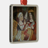 Ornement Carré Argenté Le marché végétal (Droite)