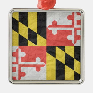 ORNEMENT CARRÉ ARGENTÉ LE MARYLAND