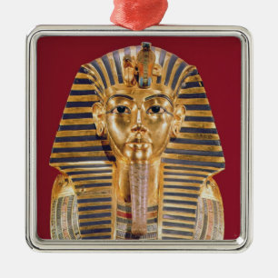 Ornement Carré Argenté Le masque funéraire de Tutankhamun