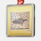 Ornement Carré Argenté Le meilleur evur actuel (Gauche)