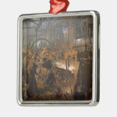 Ornement Carré Argenté Le moulin de Fer-Roulement, 1875 (Gauche)