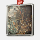 Ornement Carré Argenté Le Parlement des oiseaux (Gauche)