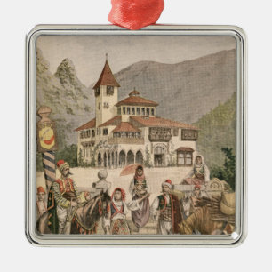 Ornement Carré Argenté Le pavillon bosnien à l'exposition universelle