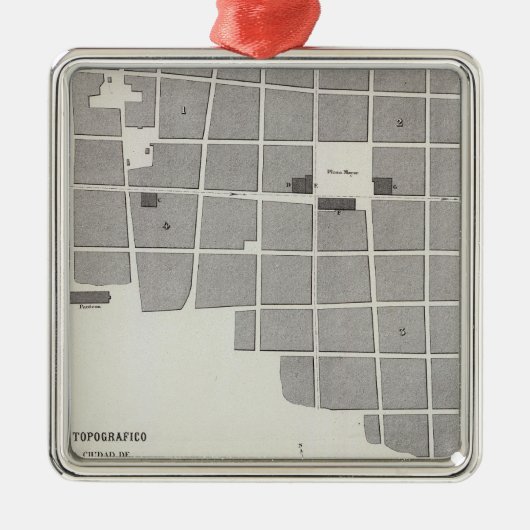 Ornement Carré Argenté Le Pérou 24 (Devant)