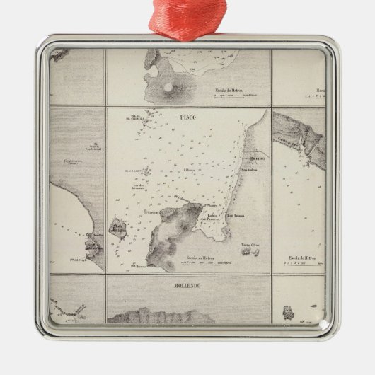 Ornement Carré Argenté Le Pérou 31 (Devant)