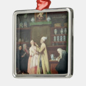 Ornement Carré Argenté Le pharmacien (Gauche)