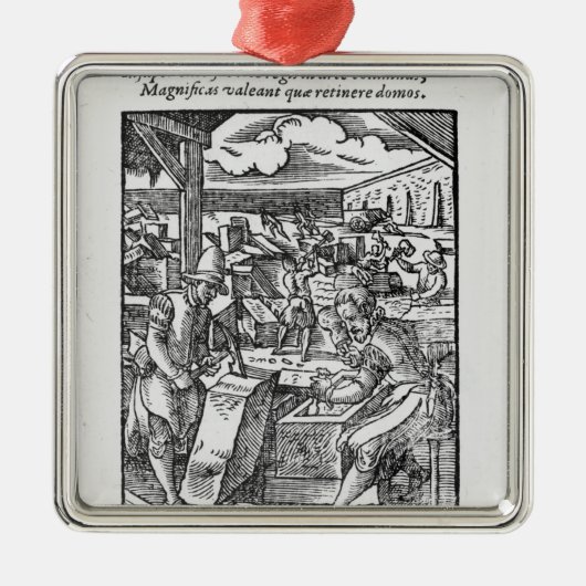 Ornement Carré Argenté Le pierre-coupeur (Devant)