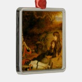 Ornement Carré Argenté Le Piper (par John Everett Millais) (Droite)