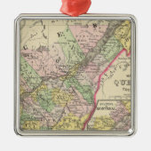 Ornement Carré Argenté Le Québec (Devant)