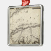 Ornement Carré Argenté Le Québec, Canada (Gauche)