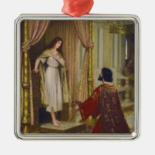 Ornement Carré Argenté Le roi et la mendiante