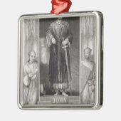 Ornement Carré Argenté Le Roi John (Gauche)