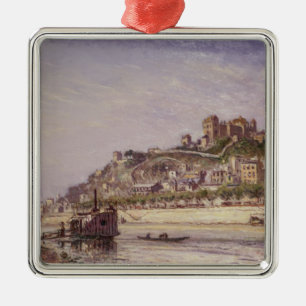 Ornement Carré Argenté Le Saone à Lyon, 1875