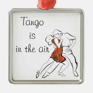 Ornement Carré Argenté Le tango est l'air