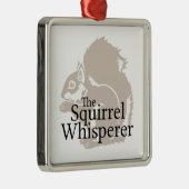 Ornement Carré Argenté Le Whisperer d'écureuil (Droite)