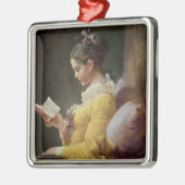 Ornement Carré Argenté Lecture de jeune fille, c.1776 (Gauche)