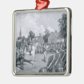 Ornement Carré Argenté Lecture de la déclaration avant Washington (Gauche)