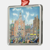 Ornement Carré Argenté Lecture de la déclaration d'indépendance (Gauche)