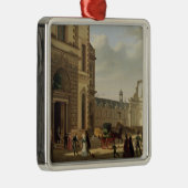 Ornement Carré Argenté L'entrée à Musee de Louvre et St (Droite)