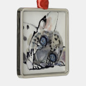 Ornement Carré Argenté Léopard Arabe 2008 3 (Droite)