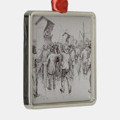 Ornement Carré Argenté Les chômeurs de Londres (Droite)