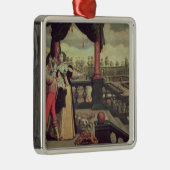 Ornement Carré Argenté Les cinq sens - odeur (Droite)