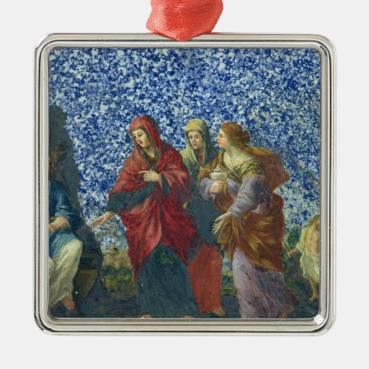 Ornement Carré Argenté Les femmes saintes à la tombe (Devant)